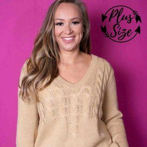 New Junior's Boutique Tan Sweater